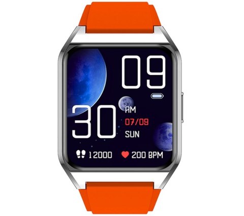 Smartwatch Rubicon RNCE89-2 Srebrno-Pomarańczowy