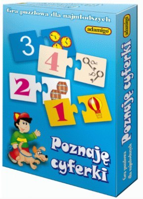 Gra puzzlowa - poznaję cyferki