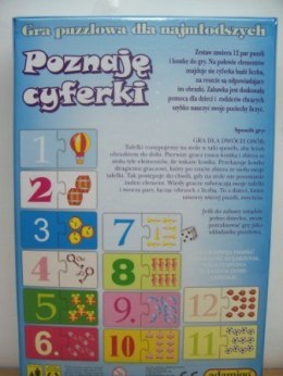 Gra puzzlowa - poznaję cyferki