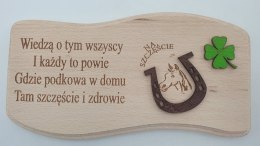 Deska fala ''podkowa na szczęście'' 19,5 x 10 cm. / P-5