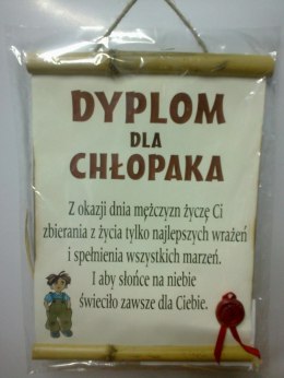 Dyplom na Dzień Chłopaka