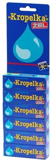 Klej kropelka 6szt. żel