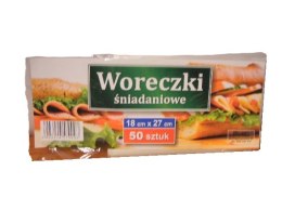 Woreczki śniadaniowe 50szt 18x27