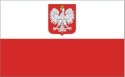 Flaga z godłem POLSKA 112x70