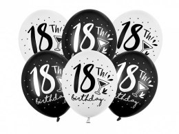 Balony 6szt. 30cm ''18'' | SB14P-246-000-6