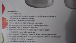 Garnek 1,9l. ze stali nierdzewnej + szklana pokrywka fi-16 CITY