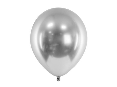 Balony Glossy 30cm srebrne 50szt. | CHB1-018-50