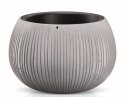 Doniczka z wkładem Beton Bowl 18cm szary | DKB180-422U