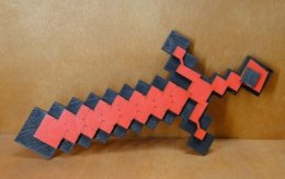 Miecz 4szt drewniany Minecraft 37 cm P1138