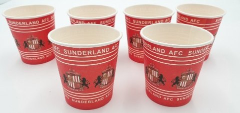 Komplet 6 kubków papierowych SUNDERLAND AFC | AR-297AT