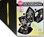 Wydrapywanka hologramowa A5 SREBRNA a'10 + rylec