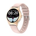 Damski SMARTWATCH G.Rossi SW014G-3 Różowe złoto, Silikonowy pasek