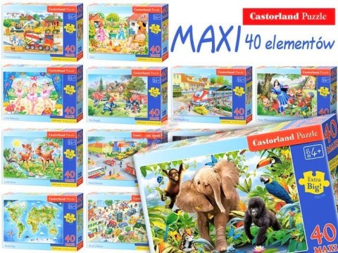 Puzzle 40el. MAXI Castorland duży wybór 59x40 | CA0015