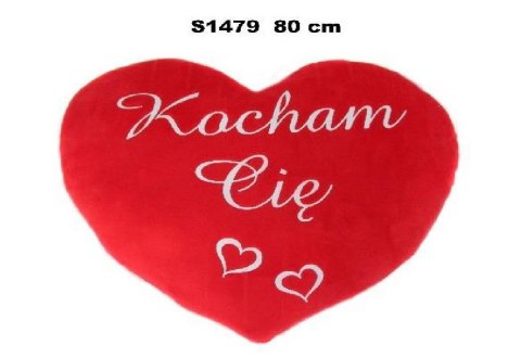 Serce pluszowe 80cm "Kocham Cię" S1479