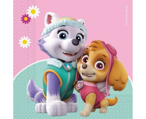 Serwetki papierowe Paw Patrol Skye and Everest 33x33 20 szt. | 90277