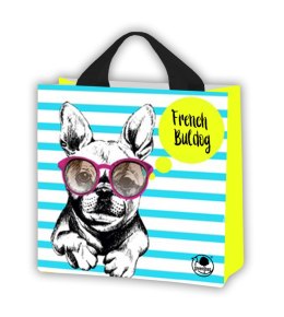 Torba PP 26x26x12cm TKANY FRANCUSKI BULDOG