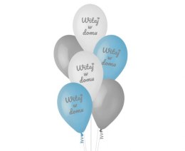 Balony Premium Witaj w domu niebieskie 12