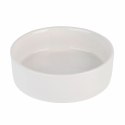 Cukiernica porcelanowa z bambusową pokrywką i łyżeczką Konighoffer 14,5 x 5 cm biała