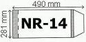 Okładka A4 regulowana 50szt. wys.281mm | 0332