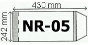 Okładka B5 regulowana 50szt. wys.242mm | 0325