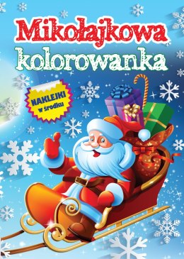 Kolorowanka z naklejkami Mikołajowa niespodzianka