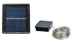 Lampki choinkowe solarne-druciki 200LED z. biały 20m | 00011398