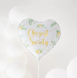 Balon foliowy serce Chrzest Święty 45cm | 127766