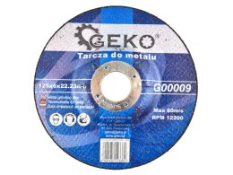 Tarcza 5szt do metalu 125x6x22,23 GEKO