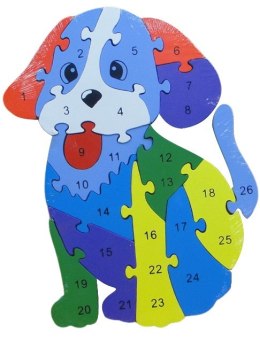 Drewniane puzzle Piesek ok24 cm. (P642Z13)