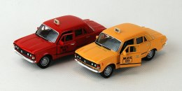 Auto metalowe WELLY 1:34 PRL FIAT 125P TAXI