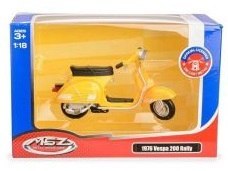 Skuter MSZ 1:18 1976 Vespa 200 Rally żółta