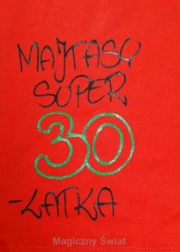 Bokserki męskie humor ręcznie malowane Majtasy Super 30-latka