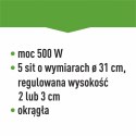 Suszarka do grzybów, owoców, warzyw i ziół z regulacją temp 500W 801025