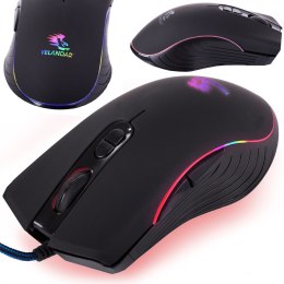 Mysz myszka optyczna przewodowa komputerowa do laptopa pc rgb gamingowa