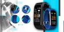 Smartband Giewont Fit&GO Duo GW200-7 - Black + Pasek Sky Blue